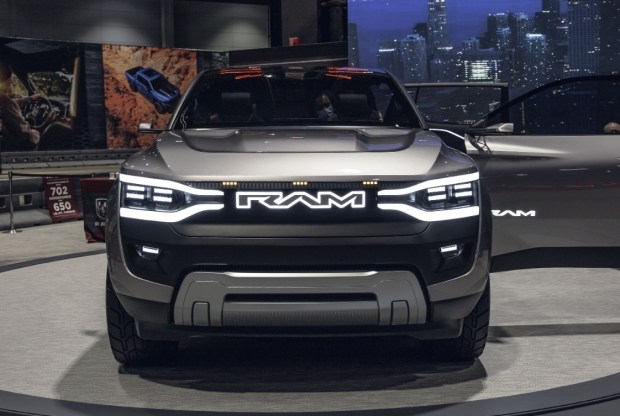 The Ram 1500 REV electric pickup truck was officially presented in the US