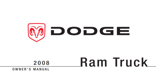 2008 RAM 1500 Owner's Manual