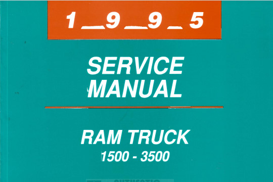 1994 RAM 1500/2500/3500 Owner's Manual