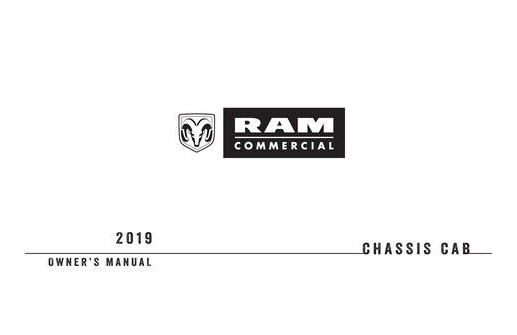 2007-2019 RAM Chassis Cab Owner's Manual
