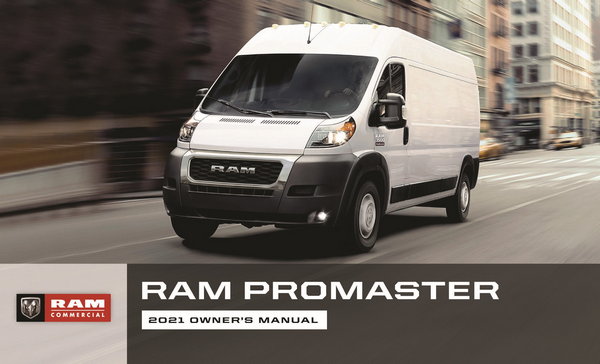 2021 RAM Promaster Owner's Manual